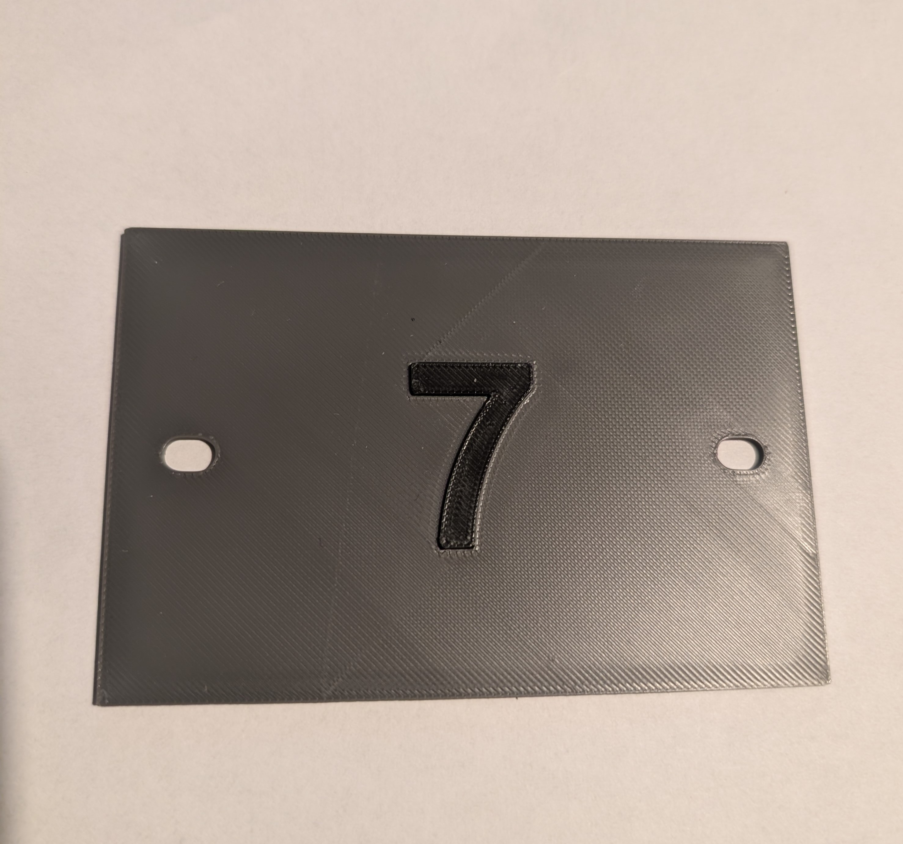 Nummernschild für Kellerabteile | individuell nummeriert